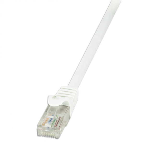 LogiLink CP2021U EconLine CAT6 U/UTP Patch Kablo, AWG 24/7, Beyaz, 50cm