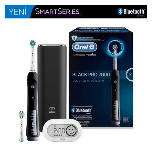Oral-B SmartSeries Siyah Pro 7000 Şarj Edilebilir- Yeni