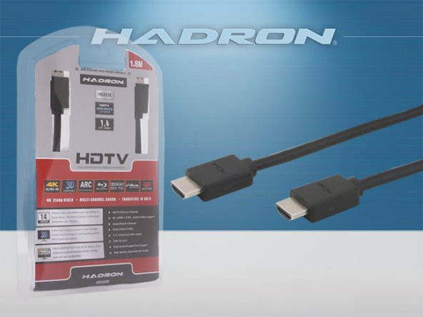 HADRON HD4539/90 HDMI KABLO 1.8M 1.4V 4K 3D