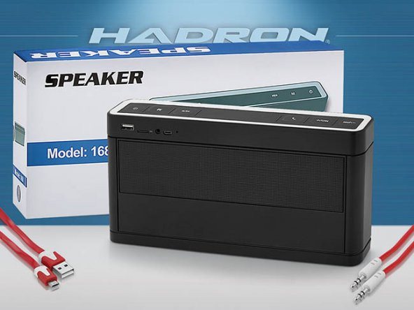 HADRON HD7098 TAŞINABİLİR BLUETOOTH HOPARLÖR BLUETOOTH SPEAKER RADYOLU USB AUX