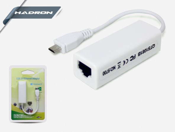 HADRON HD2208/300 MICRO USB 2.0 TO ETHERNET