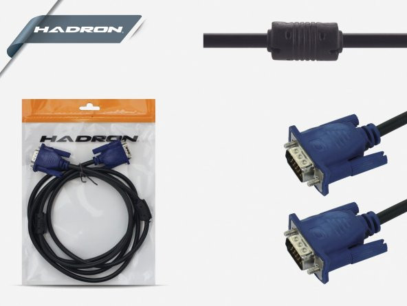 HADRON HD4483/10 VGA KABLO OD8.0 40M A KALİTE