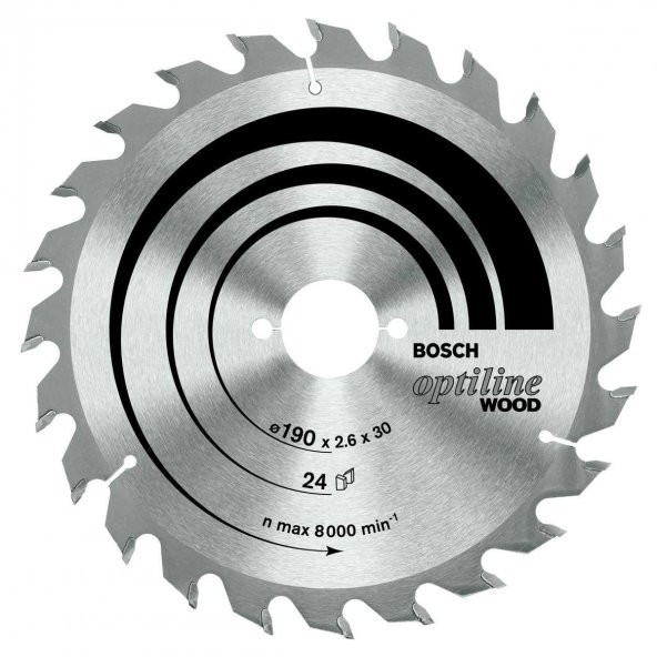 Daire Testere Biçaklari 190X30 Mm 36 Diş 2608640616