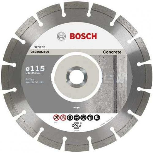 Elmas Kesici Diskler Standard For Concrete 115 Mm 2608602196