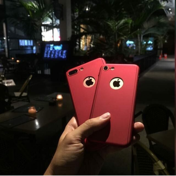 iPhone 8 360 Derece Kılıf Full Koruma + Kırılmaz Camlı - 5