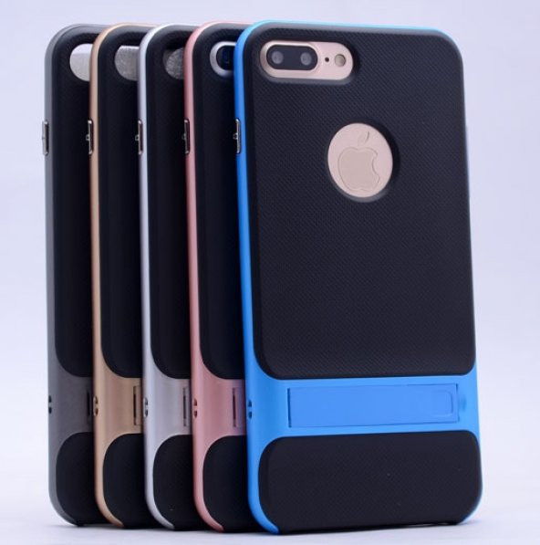 İPhone 7 Mavi Stantlı Kılıf