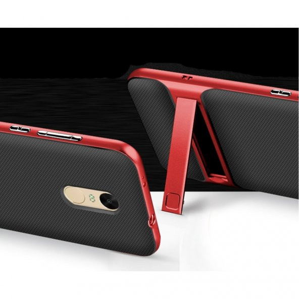 İPhone 8 Plus Kırmızı Stantlı Kılıf