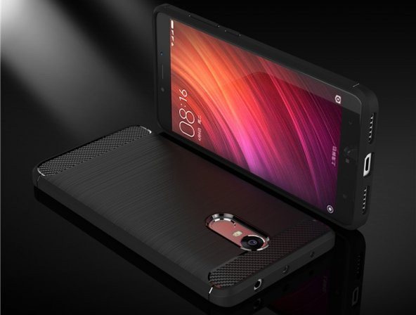 Xiaomi Redmi Note 4x Silikon Karbon Fiber Kılıf