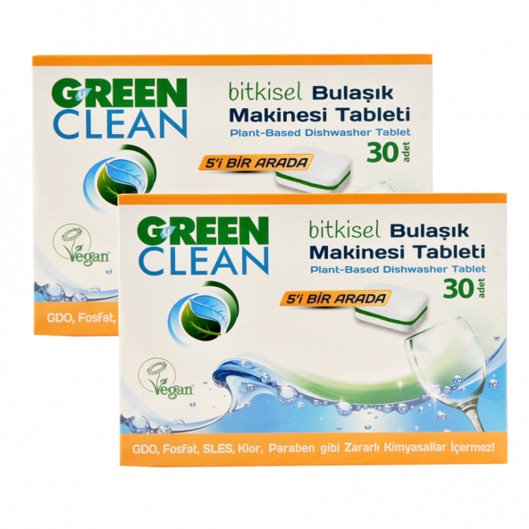 u green clean bitkisel bulaşık makinası tableti 60 adet