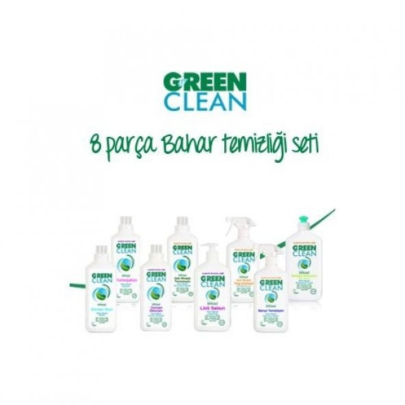 u green clean 8 parça temizlik seti