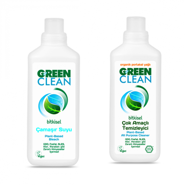u green clean 2li temizlik seti 1000 ml