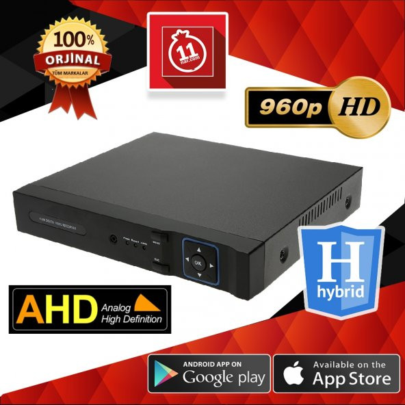 4KANAL HYBİRD DVR KAYIT CİHAZI ( ANALOG+AHD+İP)