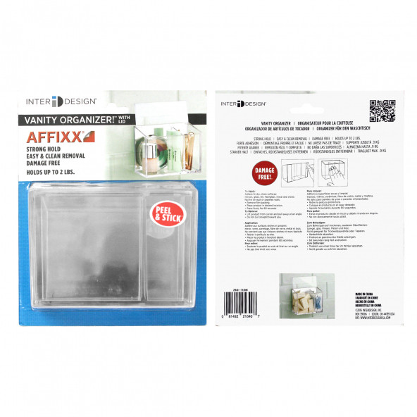 21640ES KOZMETİK''MAKYAJ ORGANİZER KENDİNDEN YAPIŞKANLI 12X6X10CM - 6