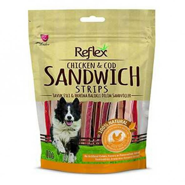 Reflex Sandwich Tavuk ve Marina Balıklı Köpek Ödülü 80 gr