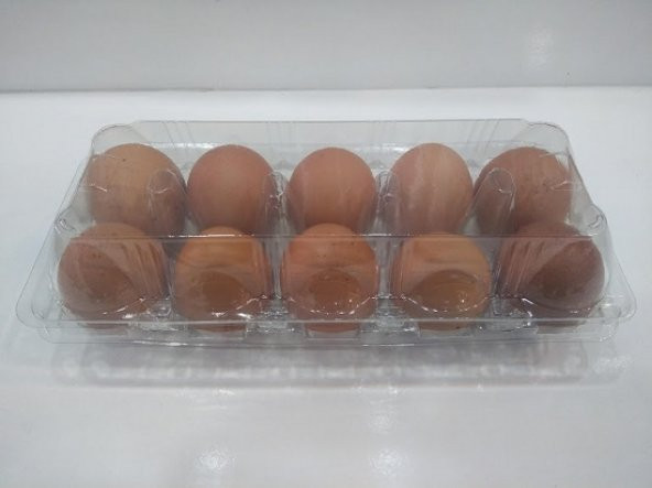 Yumurta Viyolü Şeffaf Plastik 10'Lu  ( 200 Adet )