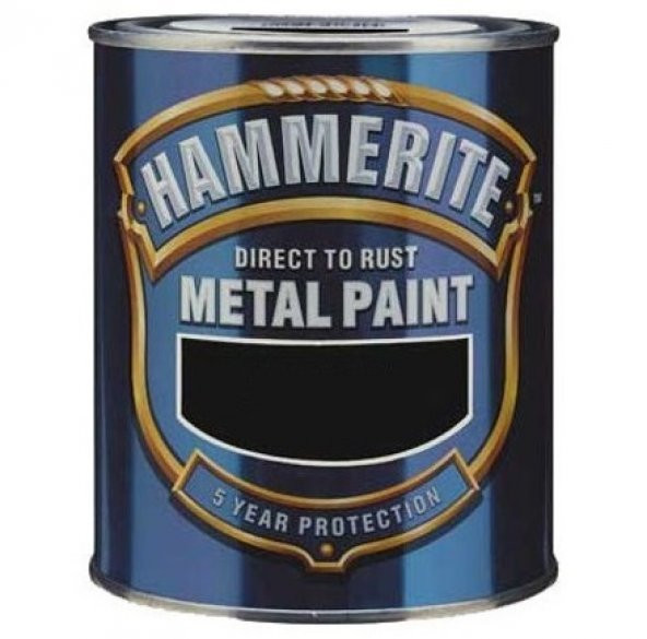 Hammerite Direkt Pas Üstü Çekiçlenmiş Metal Boyası Siyah 0.75 Lt
