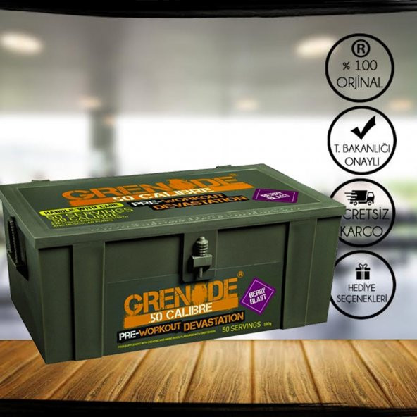 Grenade 50 Calibre Pre-Workout 50 Servis + 2 Hediye