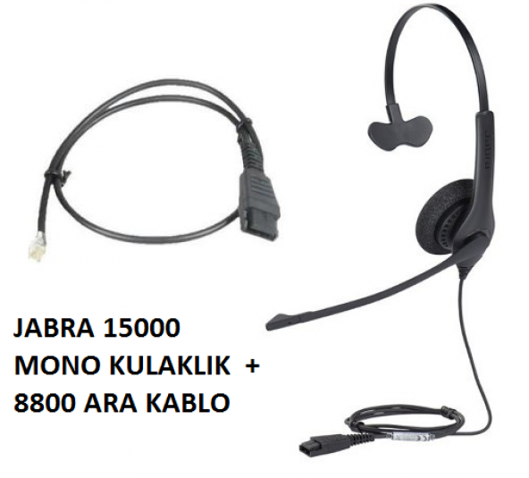 Jabra 1500 Mono QD NC Mikrofonlu Çağrı Merkezi Telefon Kulaklık