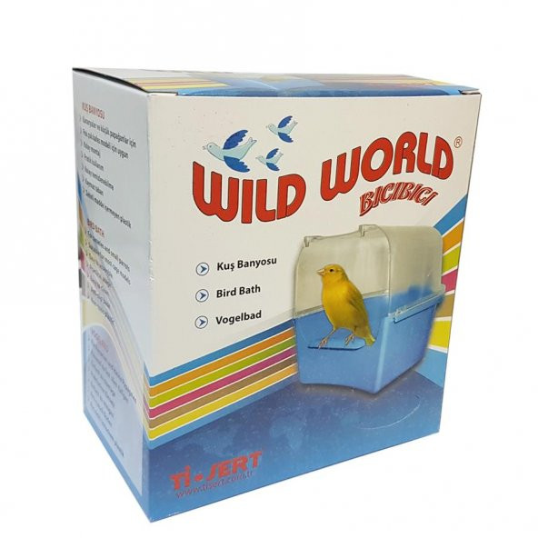 Wild World Lüks Kuş Banyoluğu 13,5  x 14,5 x 13,5  cm