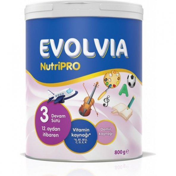 Evolvia Nutripro Plus Devam Sütü 800Gr No:3 (12 Aydan itibaren)