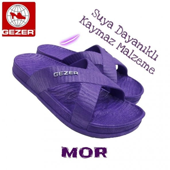 Gezer Bayan Terlik Kaymaz Taban Havuz Deniz Banyo Terliği - 4