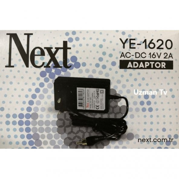 Next YE 1602-1620 16V 2A SANTRAL Adaptörü
