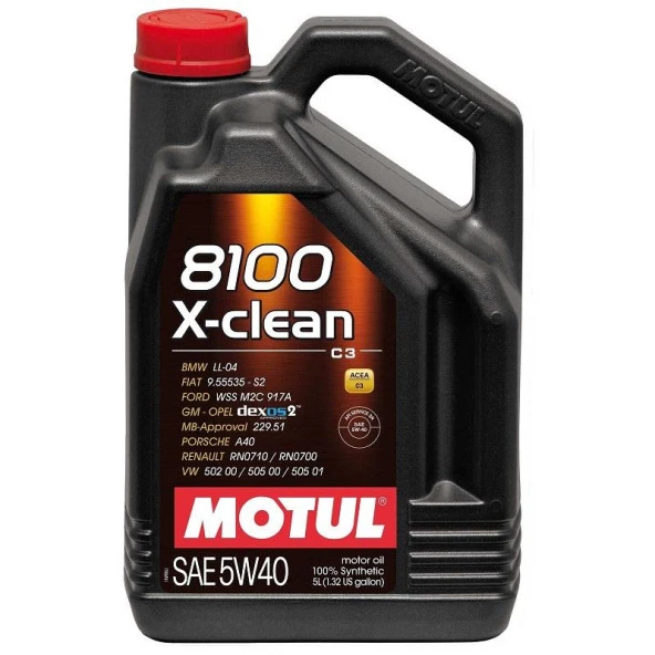 MOTUL 8100 X-CLEAN 5W40 - 5 LİTRE - Resim 2