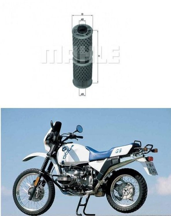 OX 36D KNECHT/MAHLE BMW  R 80-R 100 MOTOSİKLET YAĞ FİLTRESİ - 1