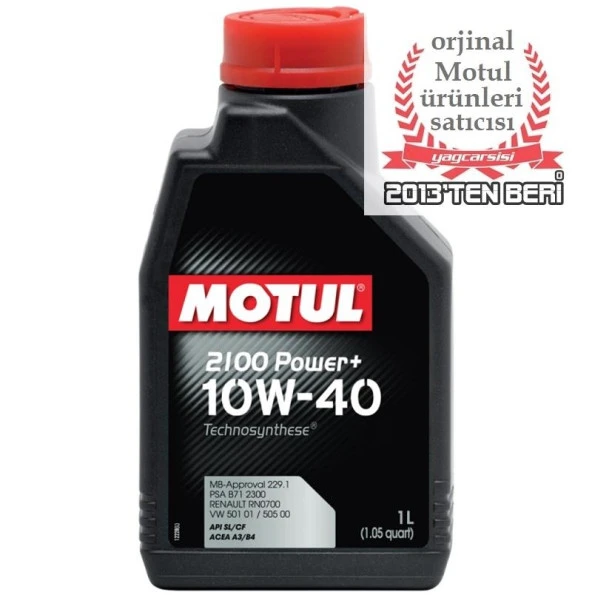 MOTUL 2100 POWER+ 10W40 - 1 LİTRE