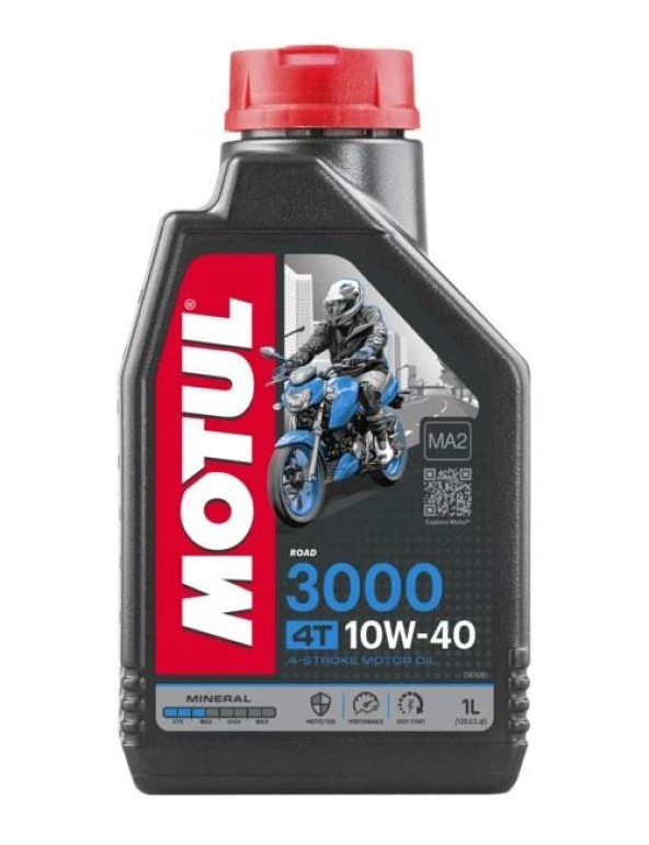 MOTUL 3000 4T 10W40 - 1 LİTRE - Resim 2