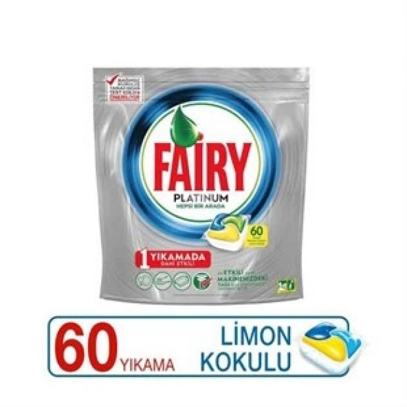 Fairy Platinum Bulaşık Makinesi Tableti 60lı