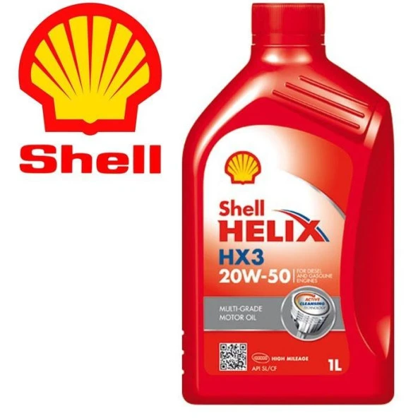 SHELL HELİX HX3 20W50 - 1 LİTRE - Resim 2