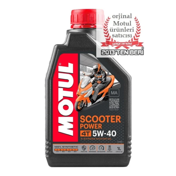 MOTUL SCOOTER POWER 4T 5W40 MA 1 LİTRE