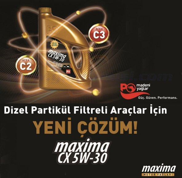 PETROL OFİSİ MAXİMA CX 5W30 4 L C2/C3 DPF ONAYLI