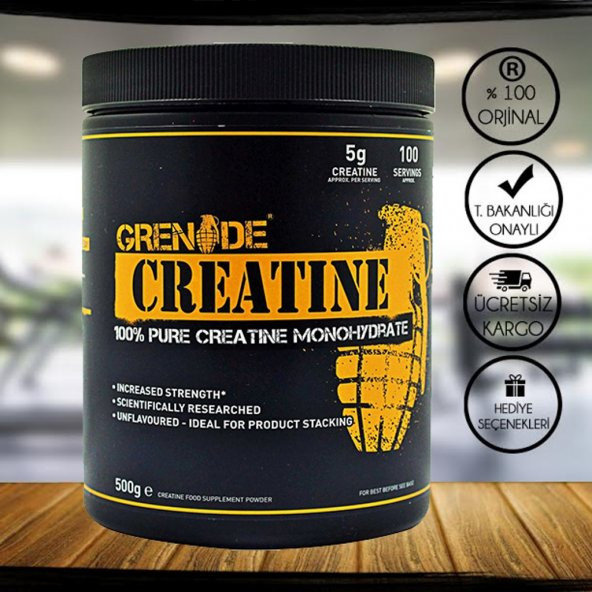 Grenade Creatine %100 Pure Monohydrate 500 Gr + 2 Hediye