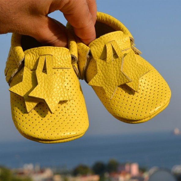 Yıldız Makosen Bebek Ayakkabı Sarı CV-248