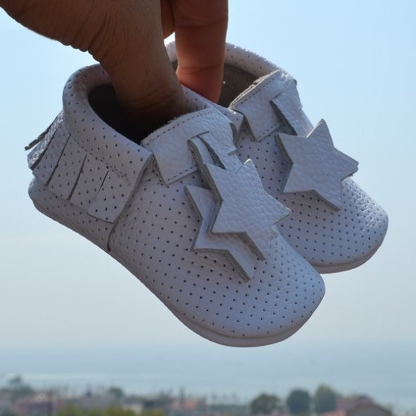 Yıldız Makosen Bebek Ayakkabı Beyaz CV-300