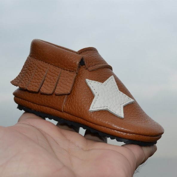 Yıldız Makosen Tabanlı Bebek Ayakkabı Taba CV-360