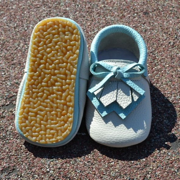 Navaho Makosen Tabanlı Bebek Ayakkabı Bej Mint CV-367