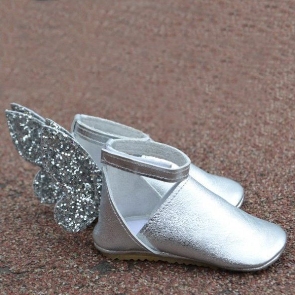 Sindy Makosen Tabanlı Bebek Ayakkabı Gümüş CV-421
