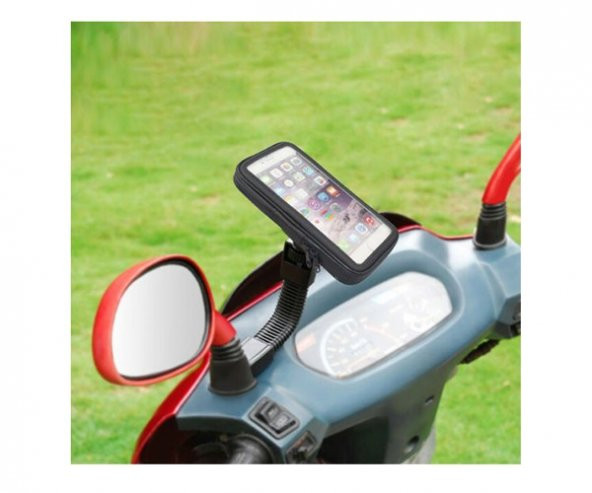 Scooter Motorsiklet Telefon Tutucu Kapalı Model 13.8 x 7 cm