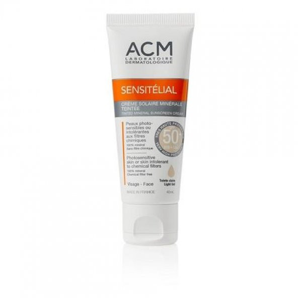 ACM Sensitelial Tinted Mineral Sunscreen Cream SPF 50+ 40 ml