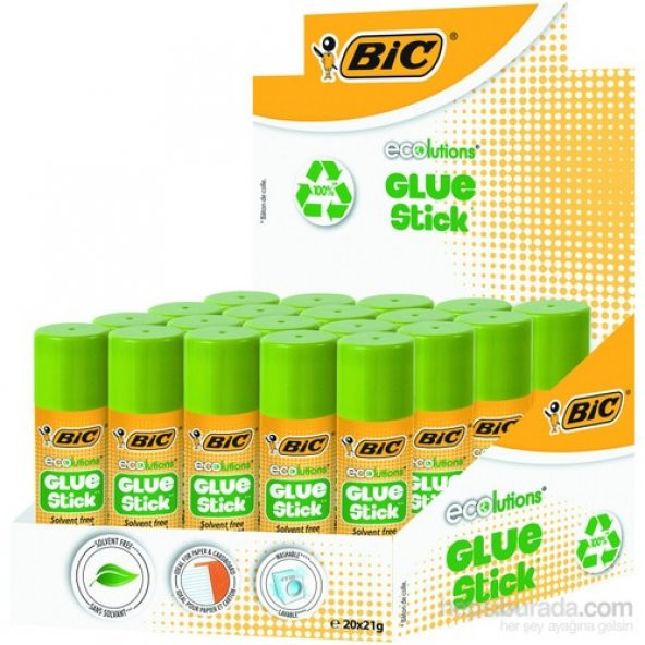 Bic Eco Glue Stick 21Gr 20li Kutu Yapıştırıcı (8923451)