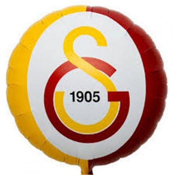 1 Adet 45 cm Galatasaray Amblem Baskılı Folyo Balon Helyumla Uçan
