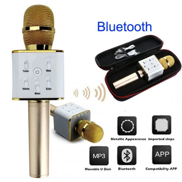 Sihirli Karaoke Çantalı Bluetooth Mikrofon