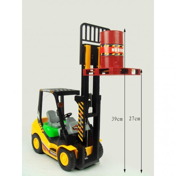 R/C Uzaktan Kumandalı Şarjlı 6 Kanal Oyuncak İş Makinesi Forklift - 9
