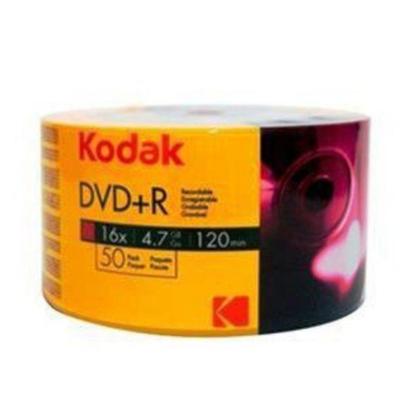 KODAK DVD+R 4.7GB 120MIN 16X 50Lİ PAKET SHRİNK