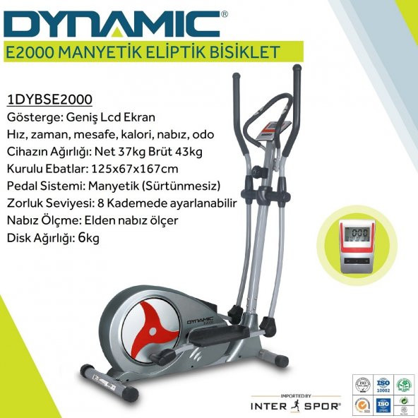 Dynamic E2000 Eliptik Kondisyon Bisikleti - 2