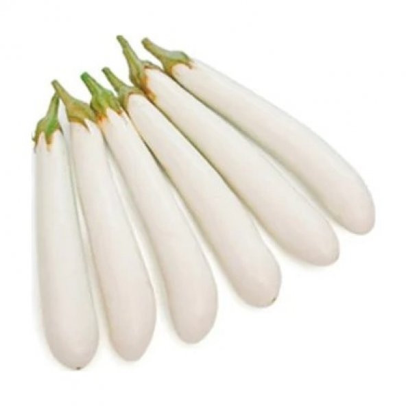 Süper Paket 50 Tohum İthal Endonezya Beyaz Kemer Patlıcan Tohumu