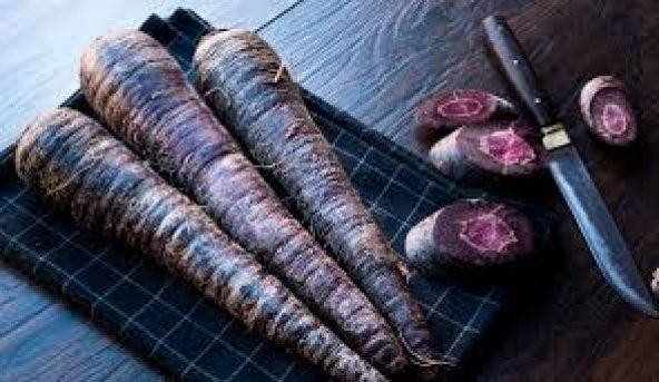 Eko Paket 1000 Tohum Nadir Mor Havuç Tohumu Şalgam Havucu Tohumu - Resim 3